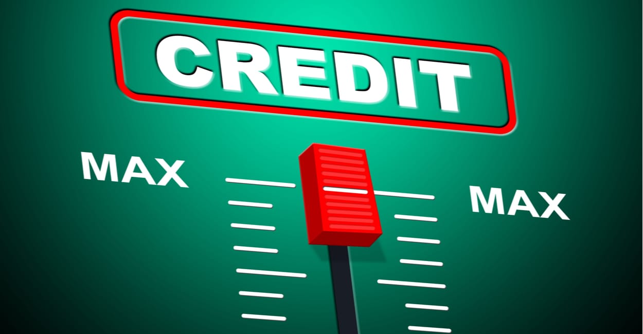 Credit meter at maximum value